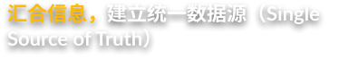 汇合信息建立统一数据源